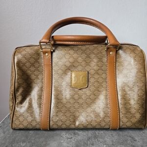 Vintage Celine Macadam Boston Bag